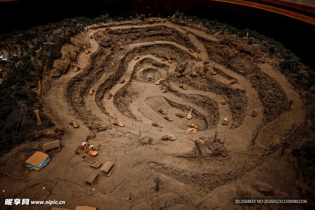 沙盘模型展示复杂地形