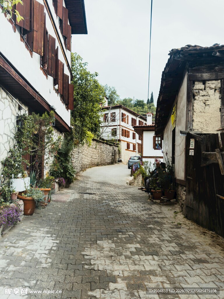 宁静小巷 古朴建筑风景