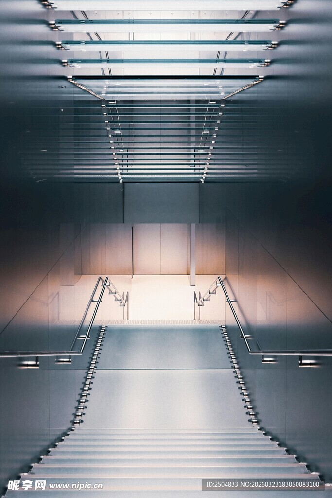 未来感科幻风的空旷通道