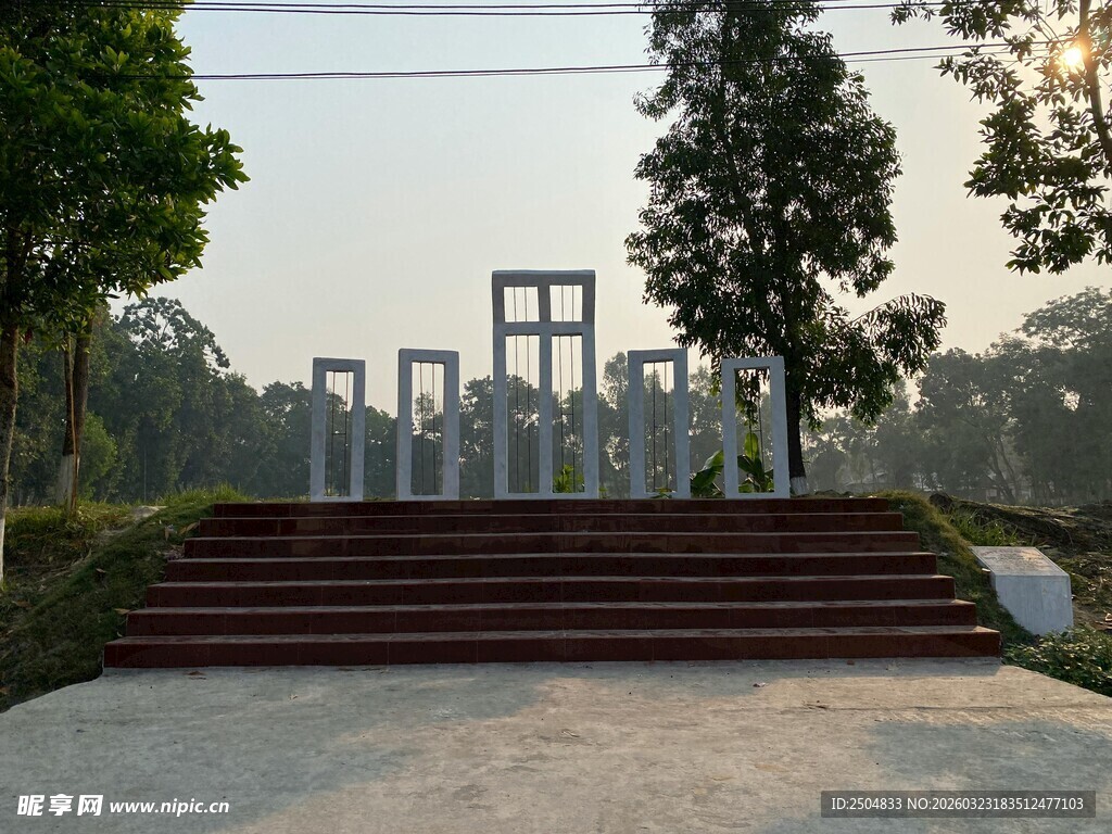 户外简约雕塑景观