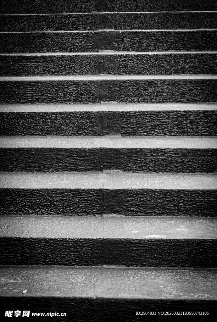 黑白阶梯光影特写