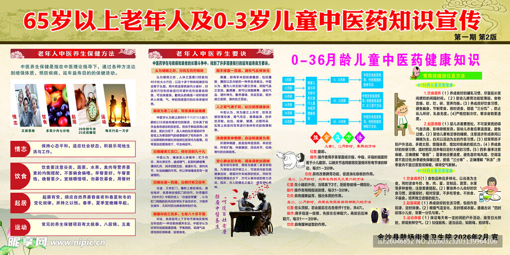 老年人及儿童健康宣传海报