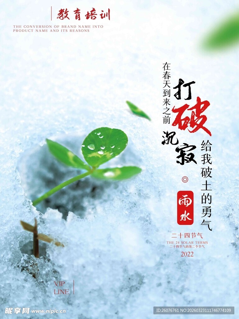 雨水海报 