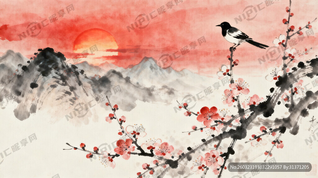 中国风 新中式风格 中国画