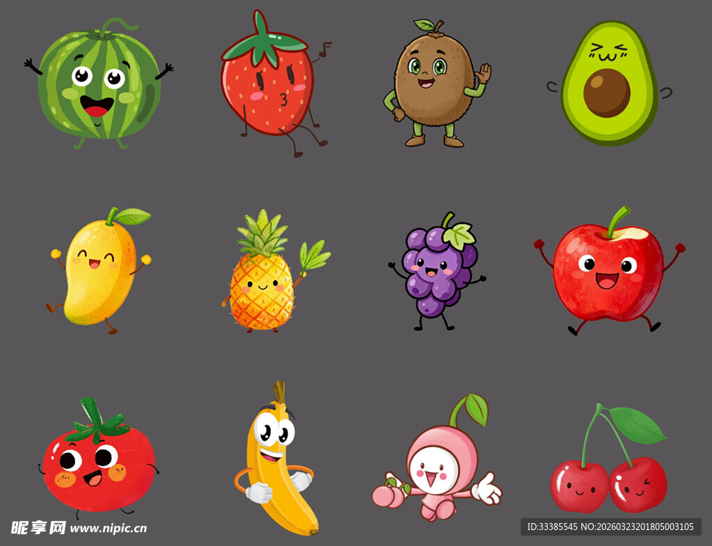 卡通水果