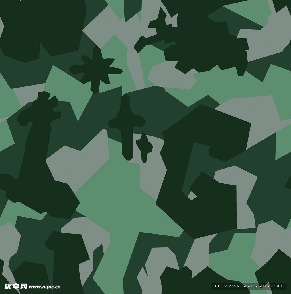 绿色迷彩图案纹理背景