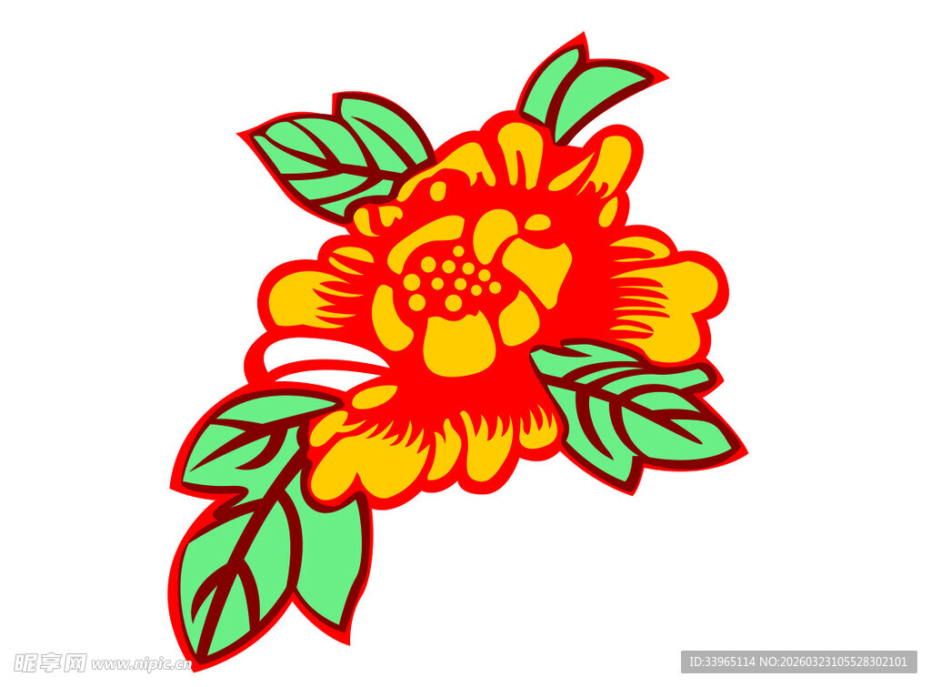 传统中式花卉图案