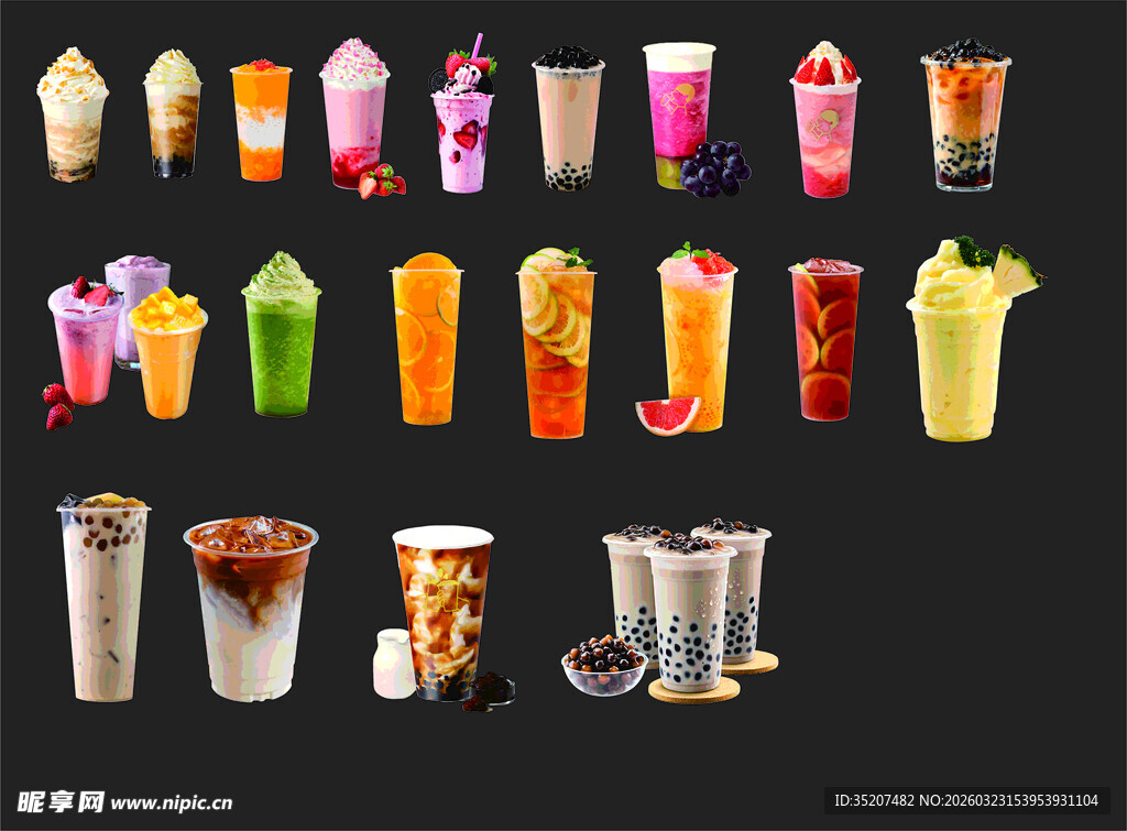 饮品免扣元素图