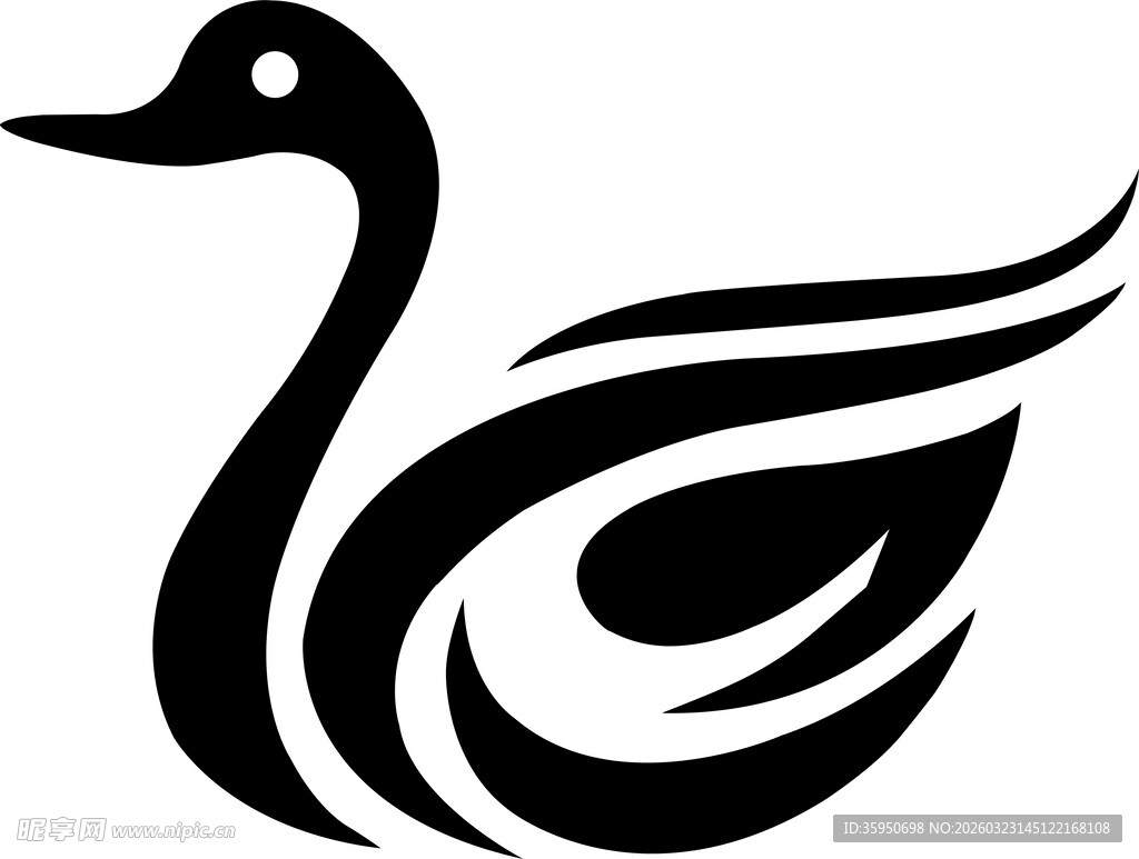 简约风格鸭子图案设计