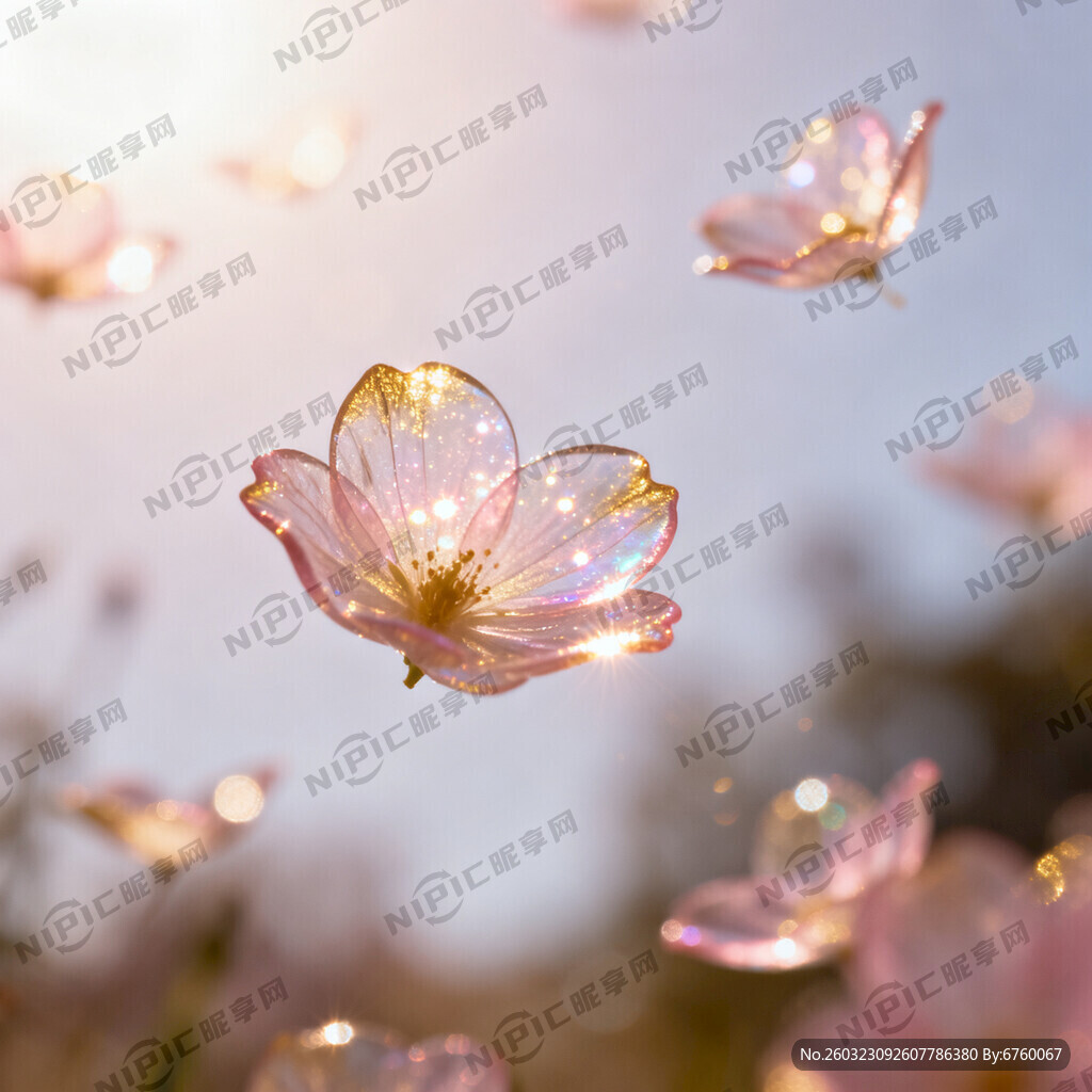 梦幻唯美在花瓣里满天花瓣