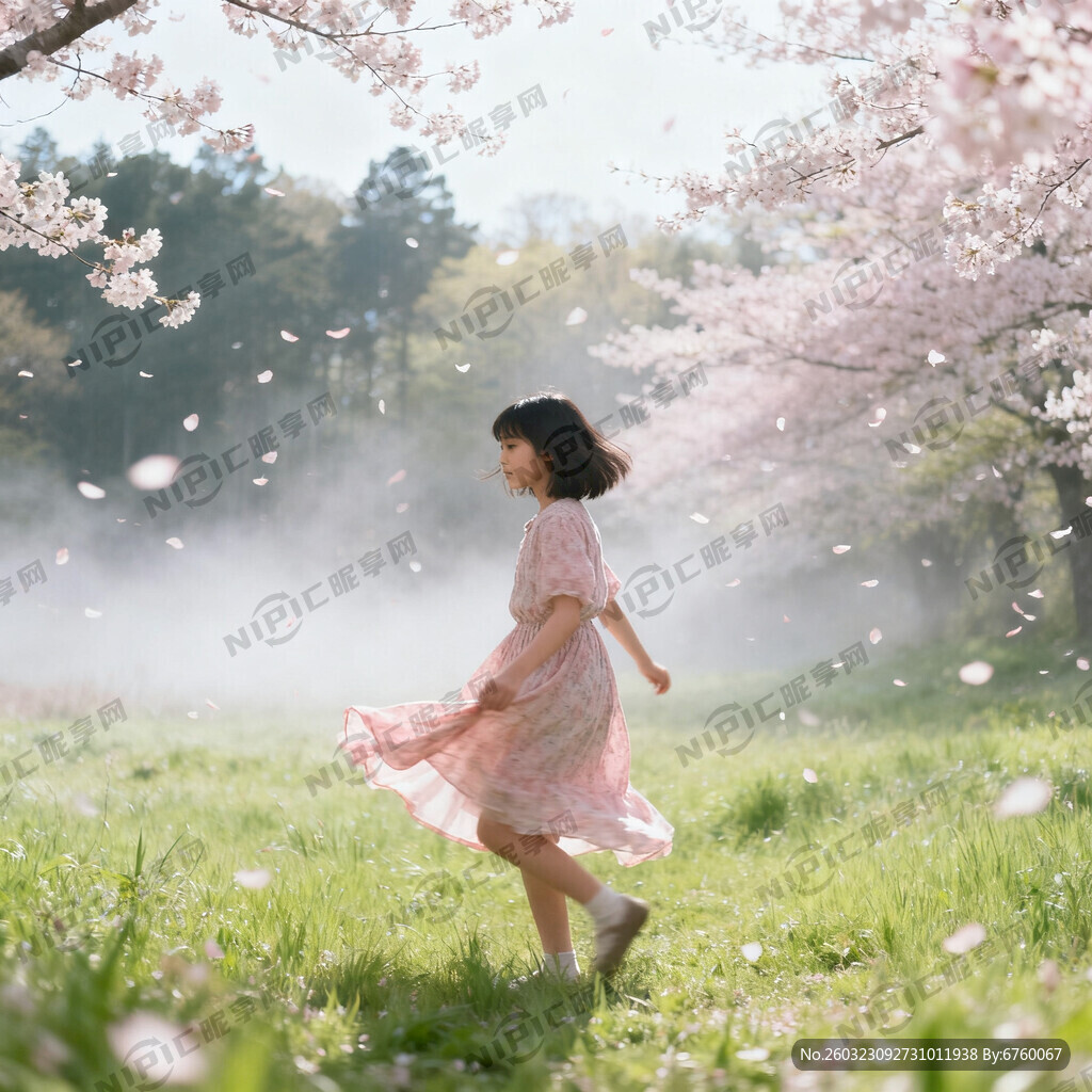 梦幻唯美春天踏青 明亮清晰