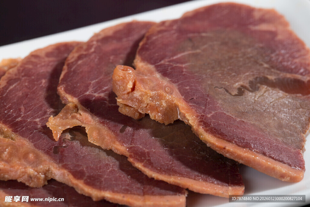 美味酱牛肉切片