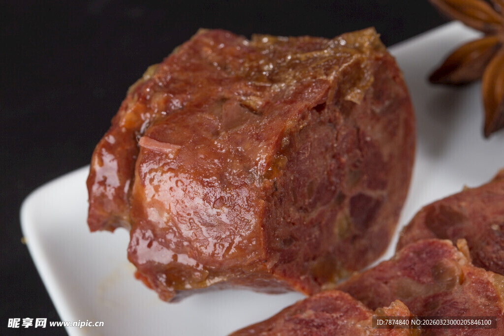 美味卤牛肉特写