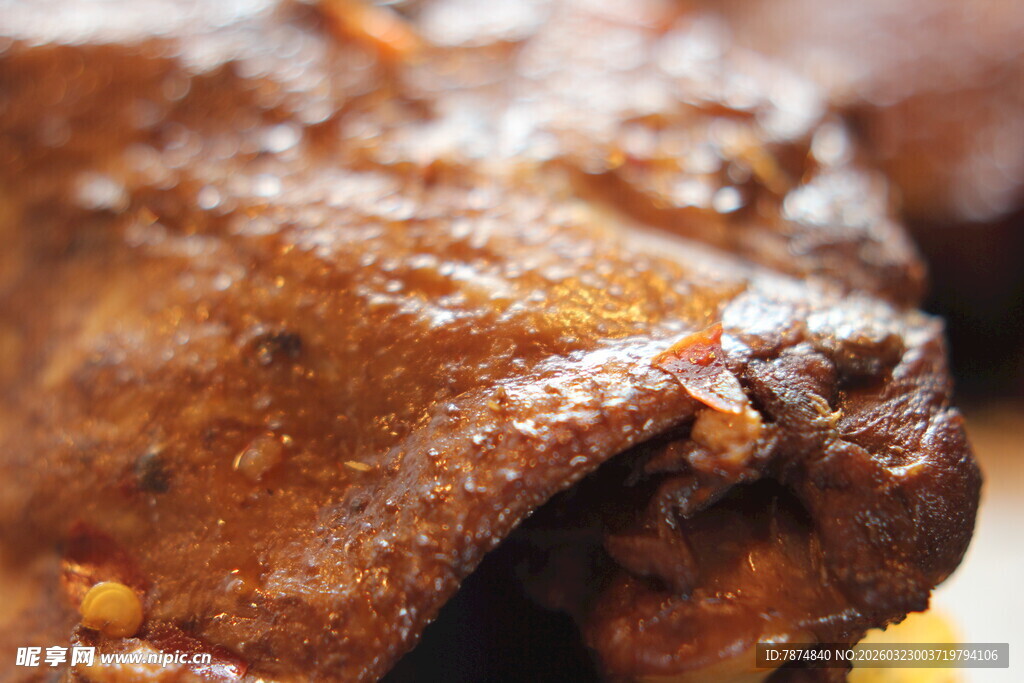 美味卤鸭腿腿特写