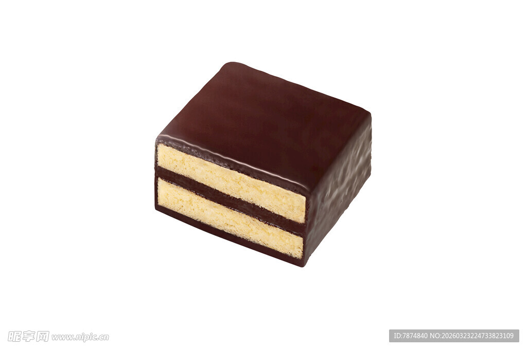 方形巧克力夹心甜点