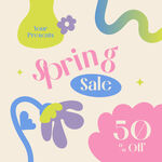 潮流节日促销图案元素