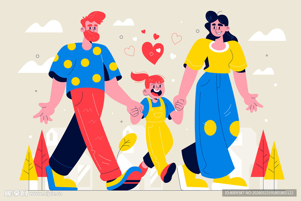 欢乐家庭漫步时光