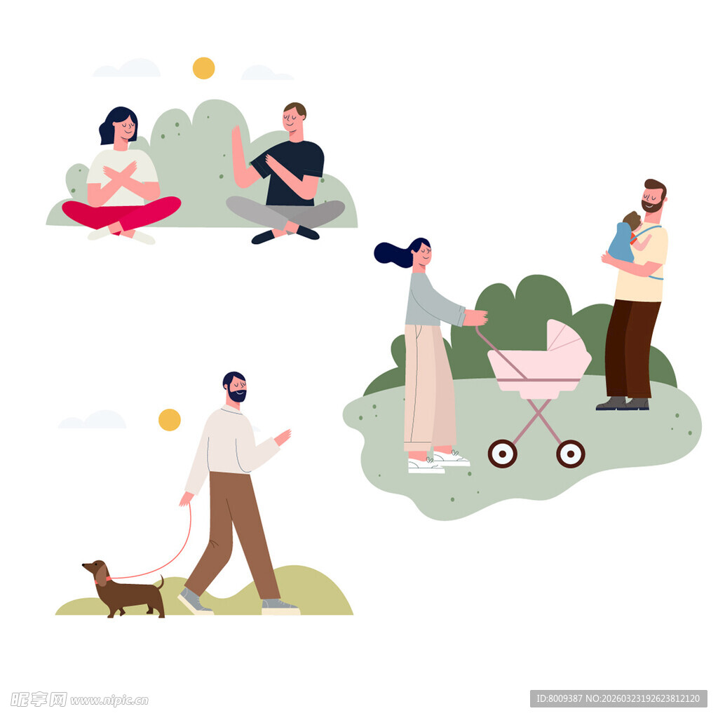 户外家庭休闲美好时刻