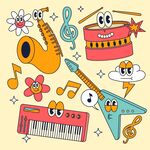 多彩卡通乐器欢乐集合