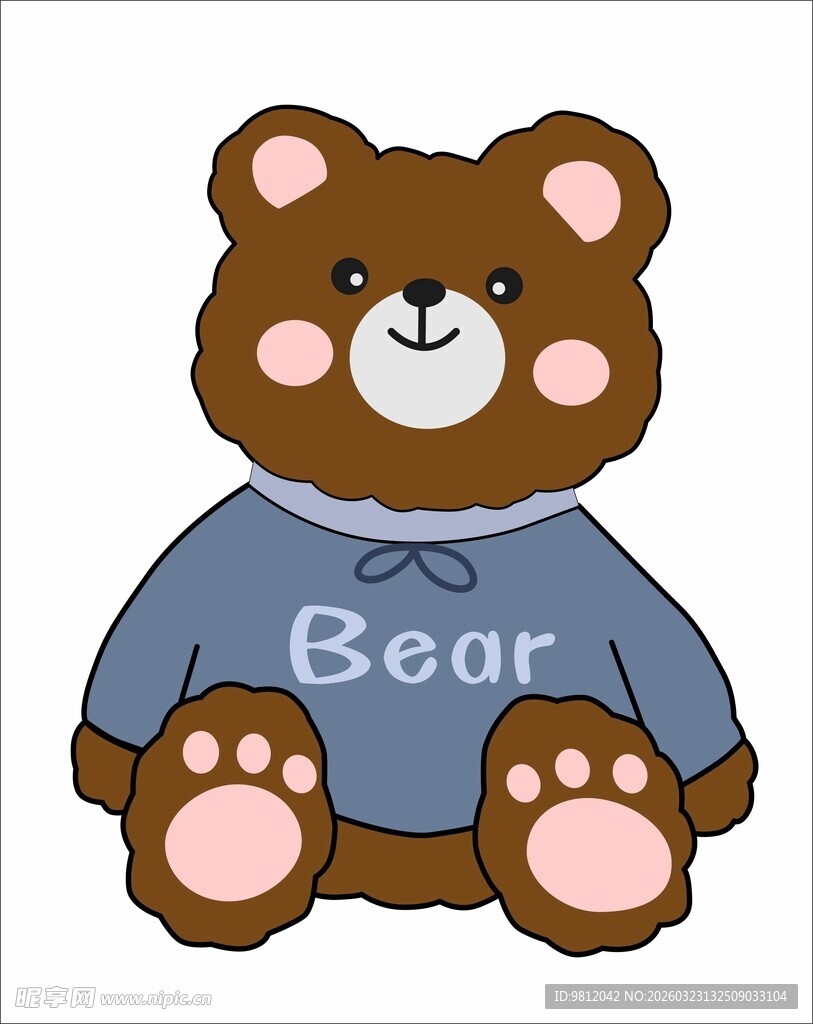 可爱小熊卡通形象