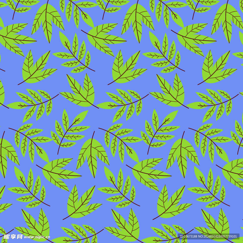 叶片图案背景