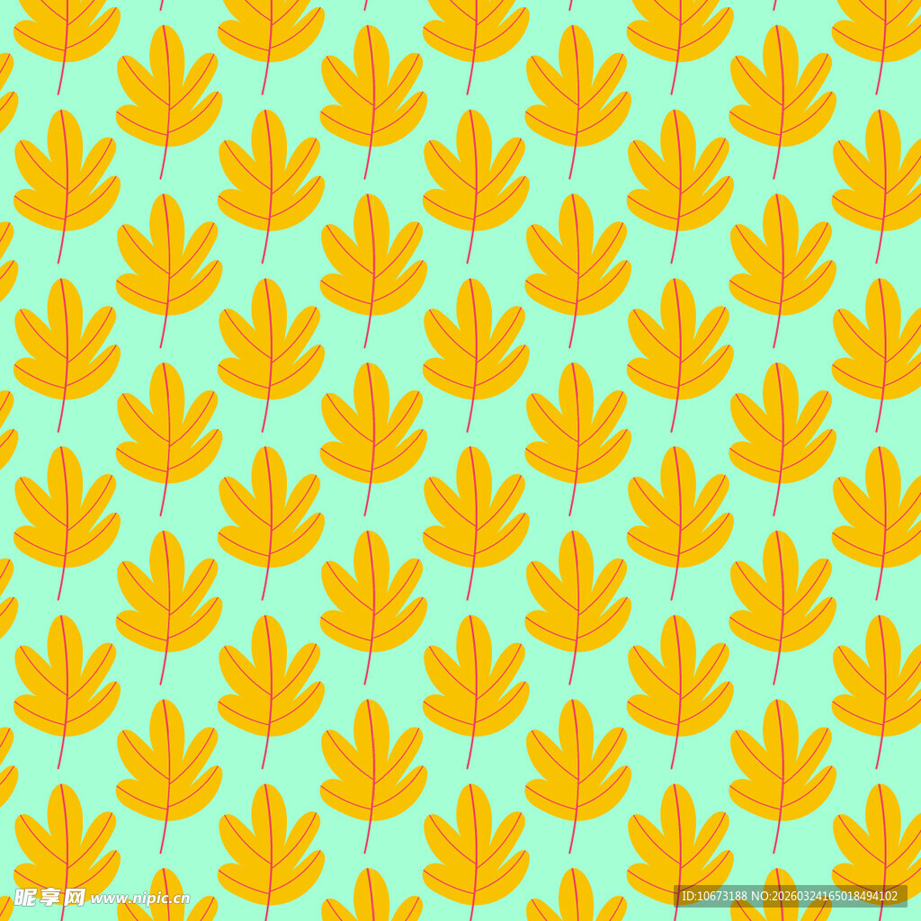 叶片图案背景