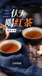 三伏天品红茶场景