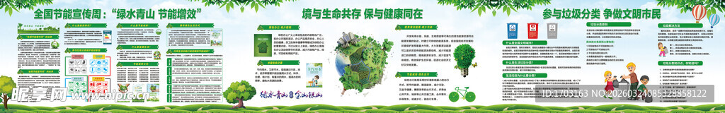 绿色环保主题展板设计