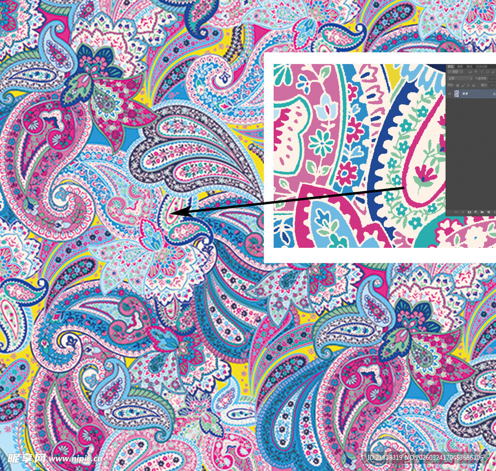 腰果花 佩斯利花纹