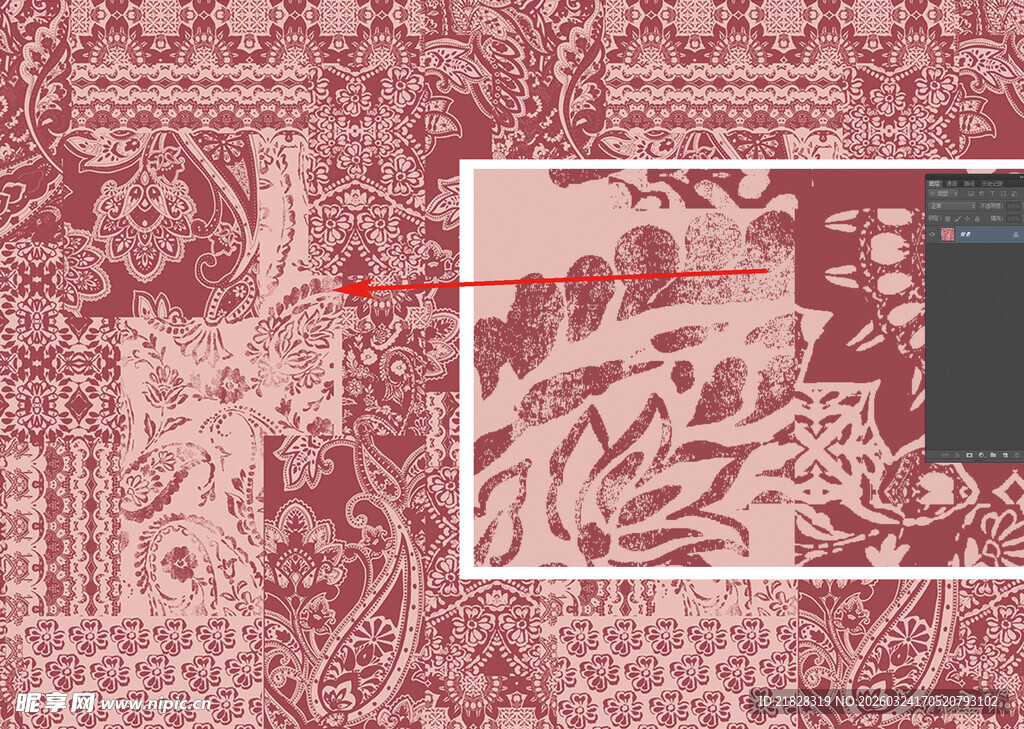 腰果花 佩斯利花纹