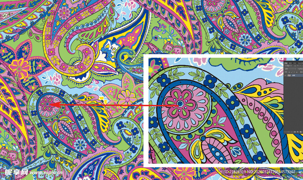 腰果花 佩斯利花纹 