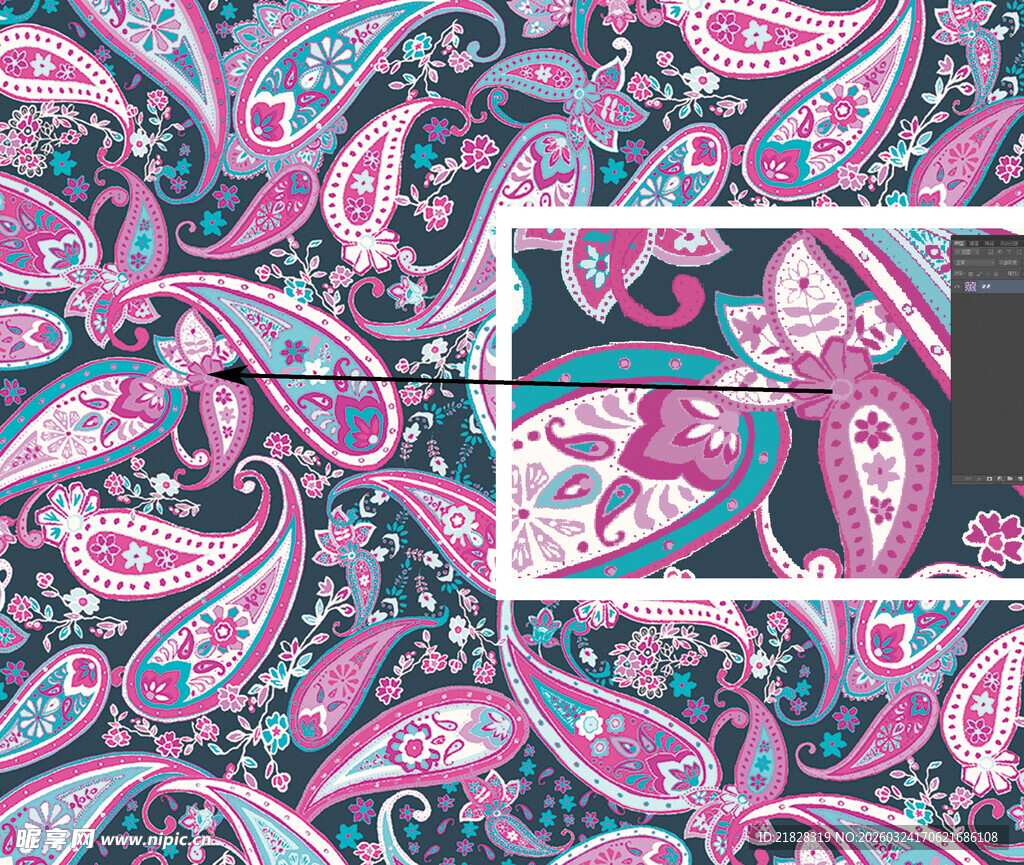 腰果花 佩斯利花纹