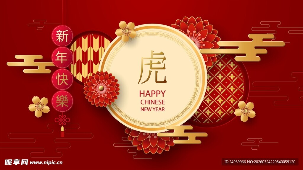 虎年喜庆装饰贺图