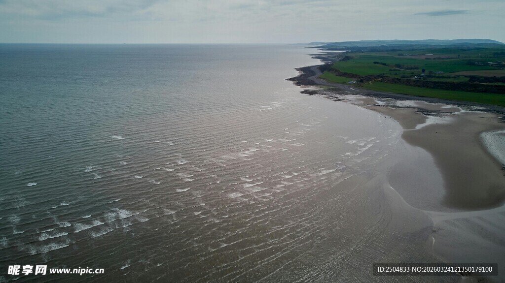 海岸风光 海面与沙滩景致