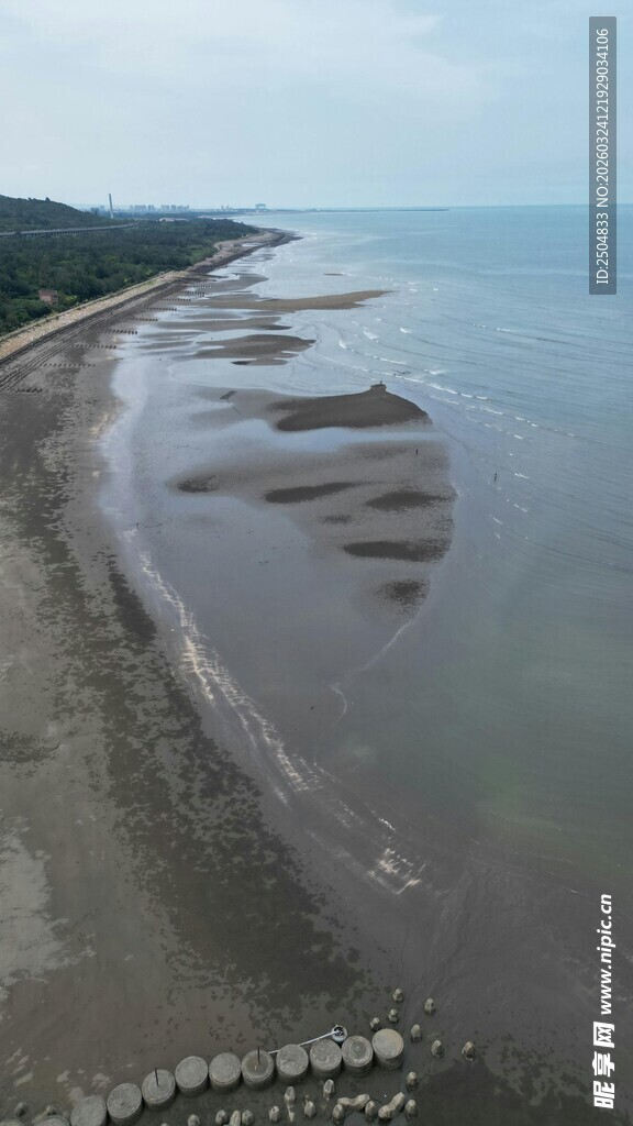 海岸滩涂风景