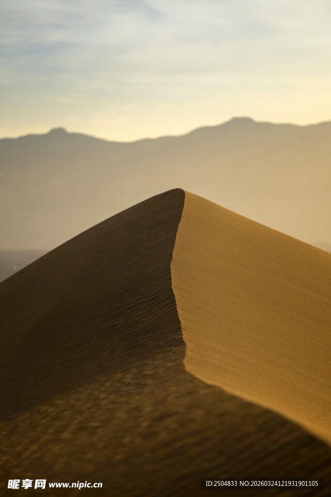  漠沙丘的壮丽风光