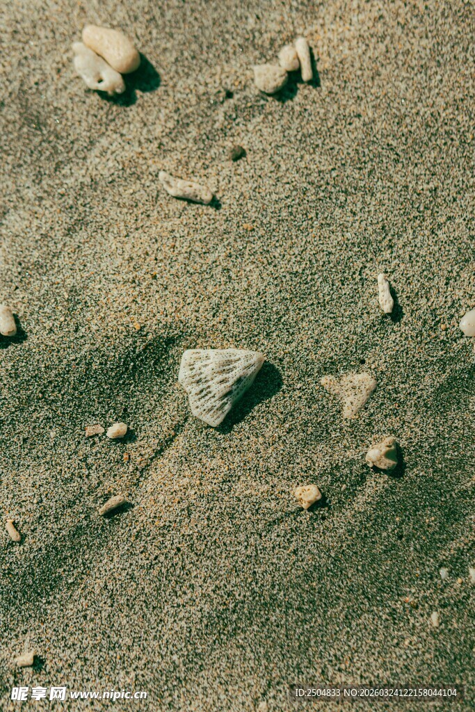 地面散落的大小不一石块