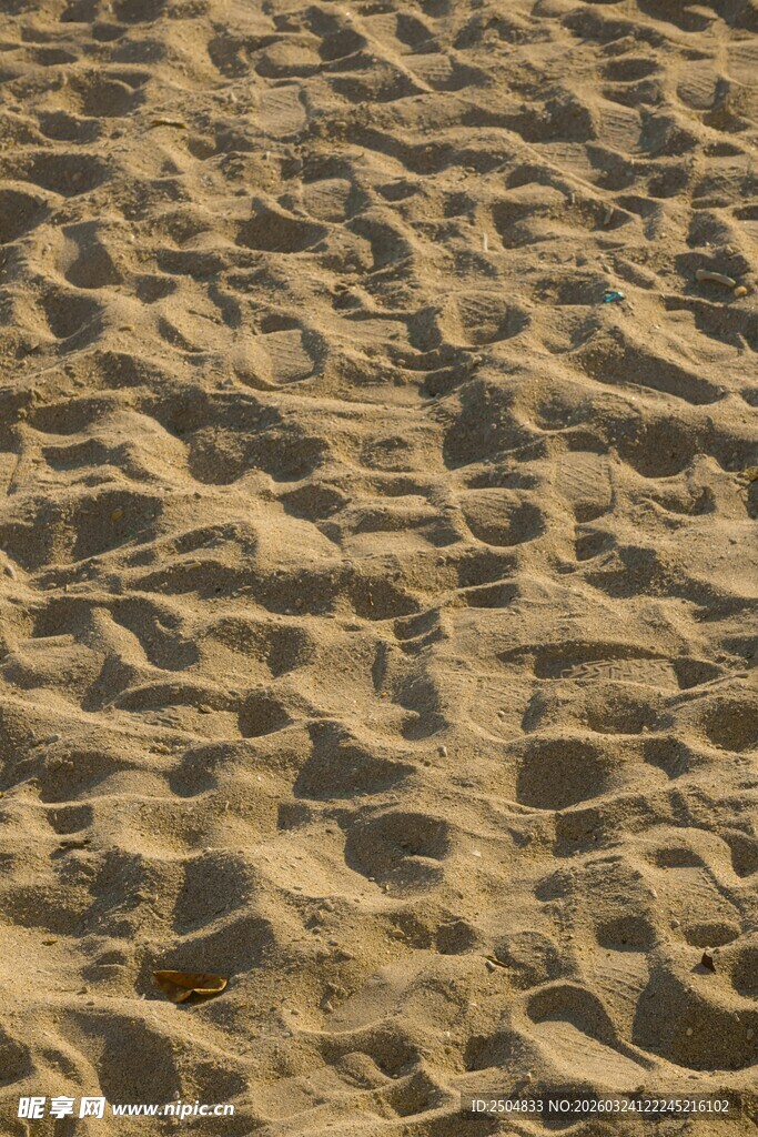 细腻沙滩纹理特写