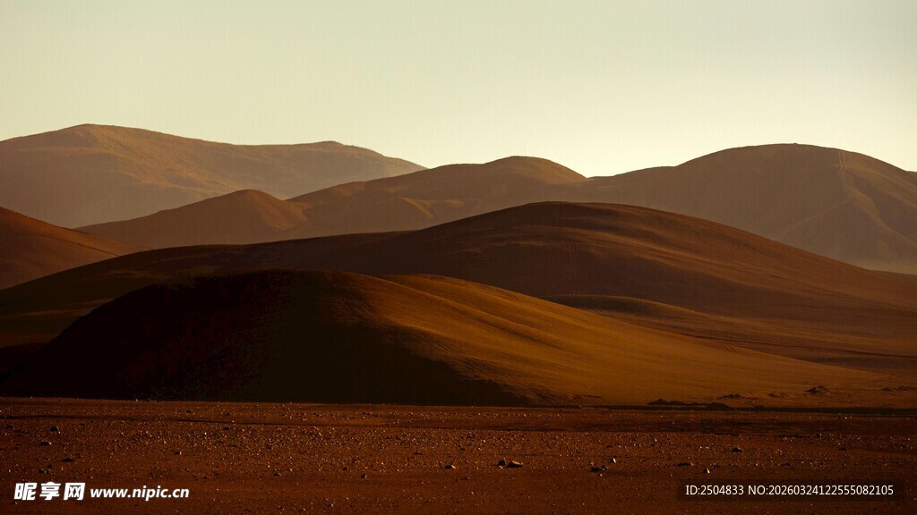 壮丽 漠山脉景观