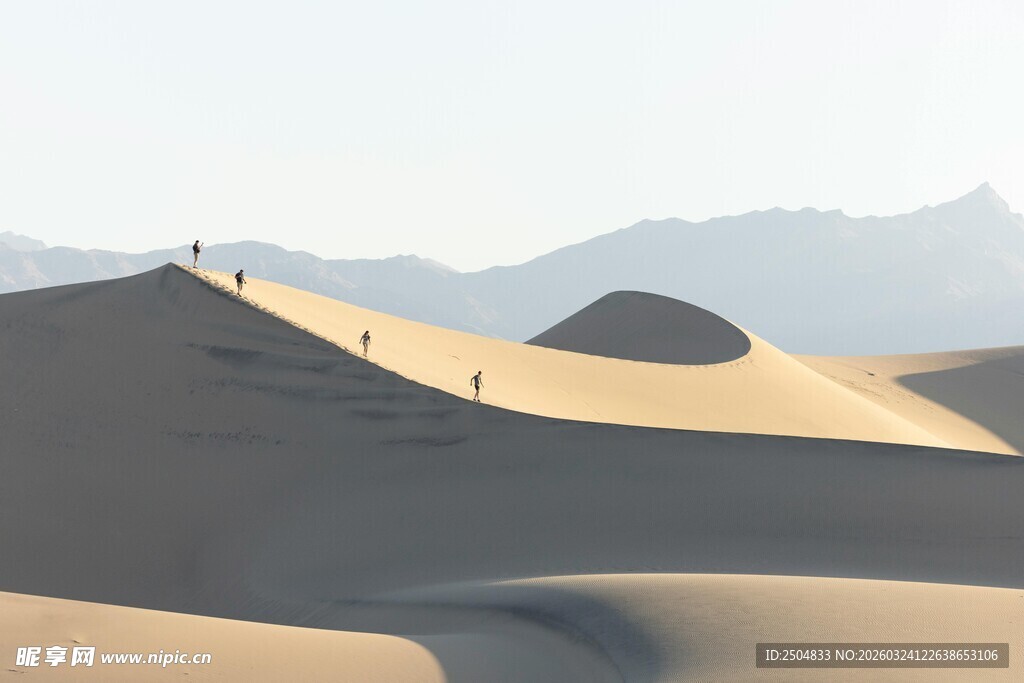  漠风光 沙丘上的远行者