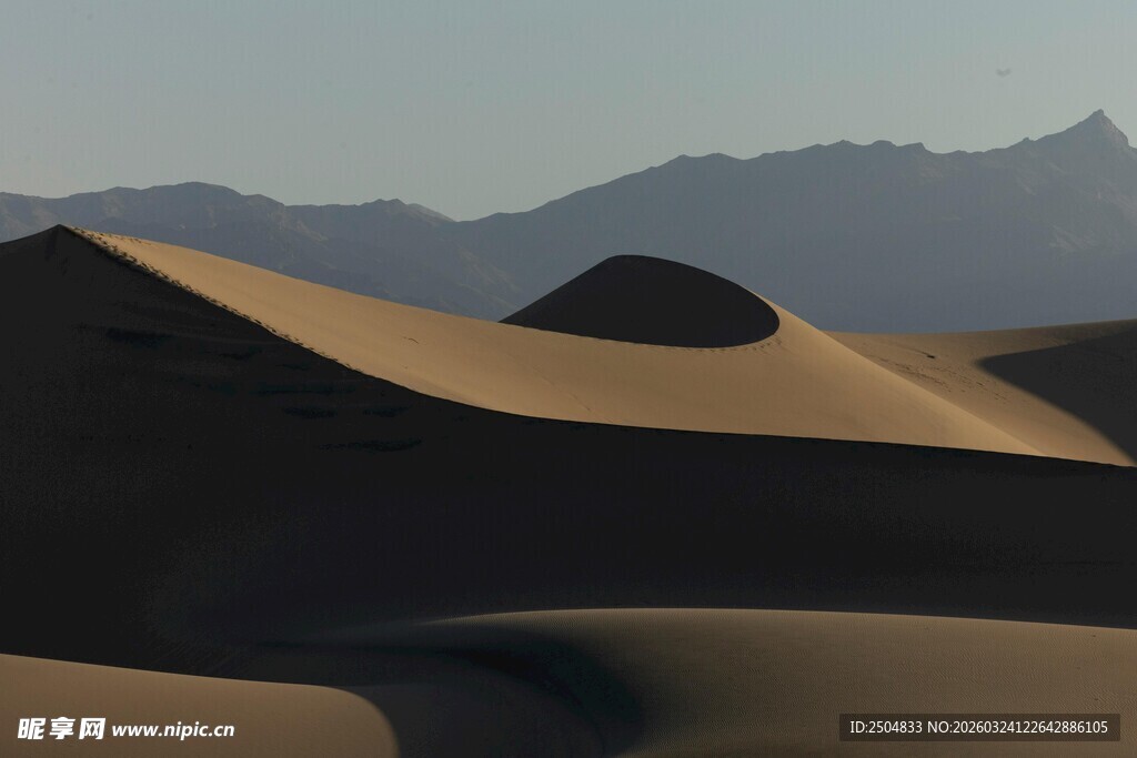  漠沙丘壮丽景观