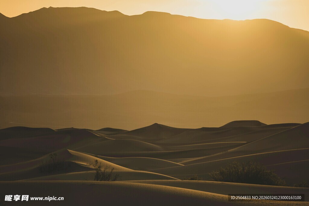  漠公路日落美景