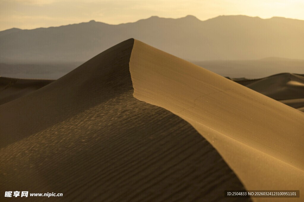  漠沙丘壮丽景观