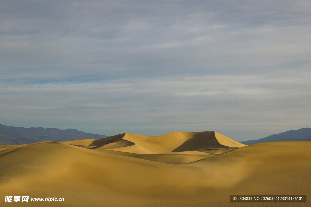 金色沙丘 天际下的壮丽景观