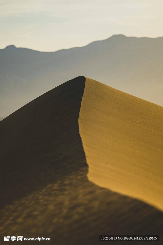  漠沙丘的壮丽景观