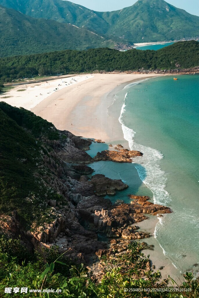 美丽海岸线风光