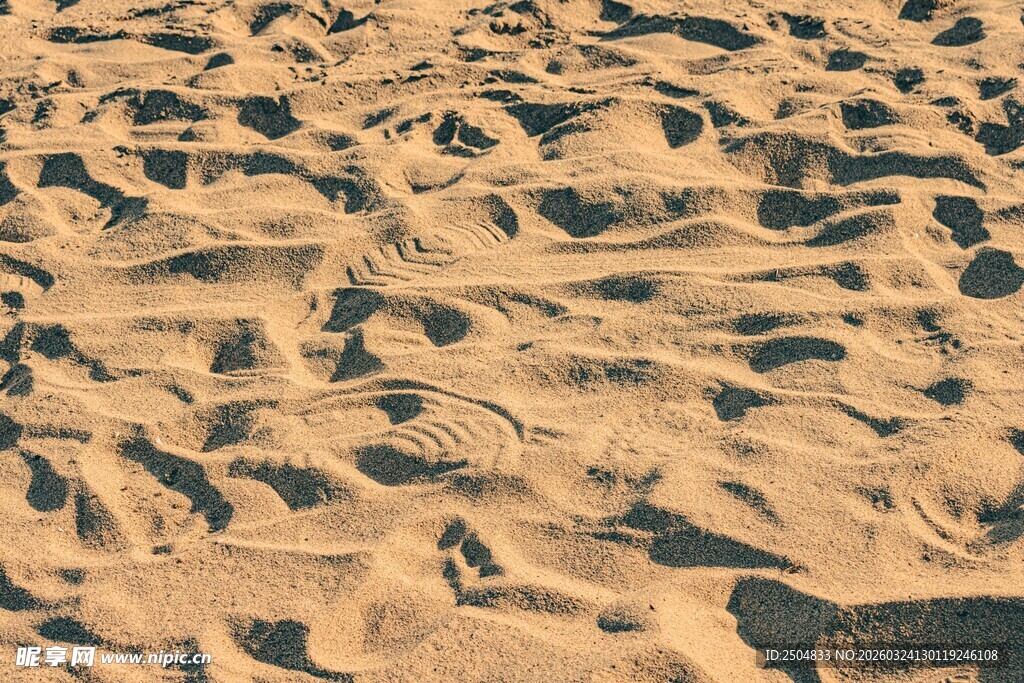  漠沙海纹理特写