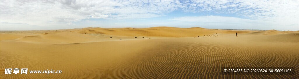 广袤 漠与天际线景观