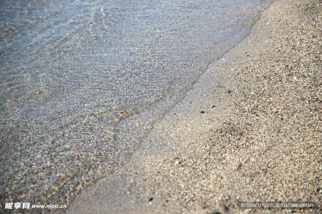 沙滩近景 细腻沙粒纹理