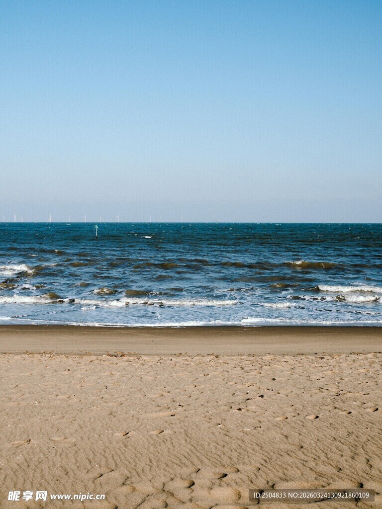 沙滩海景 宁静的海滨风光